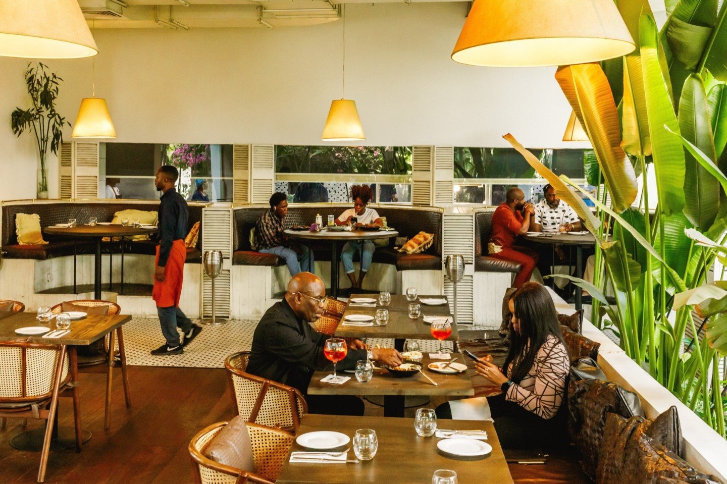 Guests dining at Kunbis Kitchen
